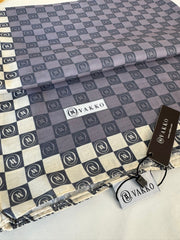 Vakko Dama Desen Pamuk Soft Şal - 1346 antrasit - Organic ScarfsOrganic Scarfs