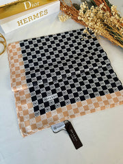 Vakko Dama Desen Pamuk Soft Şal - 1346 siyah - Organic ScarfsOrganic Scarfs