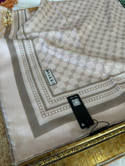 Vakko Desen Pamuk Soft Eşarp - Pudra Yeşili - Organic ScarfsOrganic Scarfs
