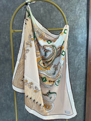 VAKKO ETNİK DESEN EŞARP 78963 - VİZON - Organic ScarfsOrganic Scarfs