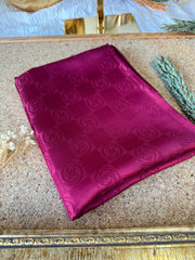 Vakko İthal İpek Jakar Şal - Bordo - Organic ScarfsOrganic Scarfs