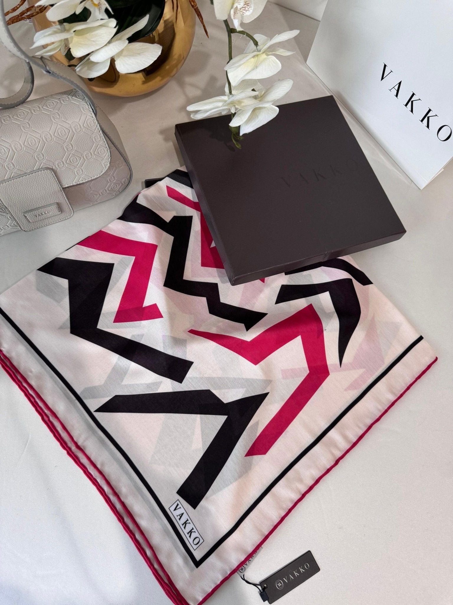 VAKKO PAMUK SOFT EŞARP 44143 - FUŞYA - Organic ScarfsOrganic Scarfs