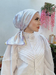 Vakko Papatya Desen Eşarp - Lila - Organic ScarfsOrganic Scarfs
