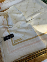 Vakko Zincir Detaylı Pamuk Soft Eşarp 54380 - Camel - Organic ScarfsOrganic Scarfs