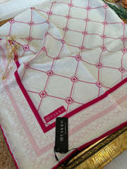 Vakko Zincir Detaylı Pamuk Soft Eşarp 54380 - Fuşya - Organic ScarfsOrganic Scarfs