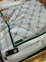 Vakko Zincir Detaylı Pamuk Soft Eşarp 54380 - Haki - Organic ScarfsOrganic Scarfs
