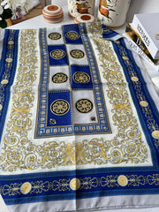 Versace Pamuk İpek Şal - Saks - Organic ScarfsOrganic Scarfs