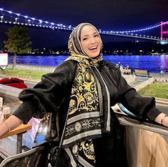 Versace Vual İpek Şal 100500 - Siyah - Organic ScarfsOrganic Scarfs