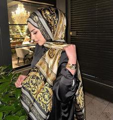 Versace Vual İpek Şal 100500 - Siyah - Organic ScarfsOrganic Scarfs