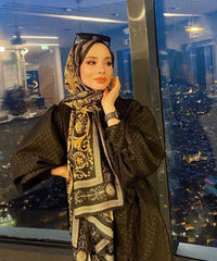 Versace Vual İpek Şal 100500 - Siyah - Organic ScarfsOrganic Scarfs